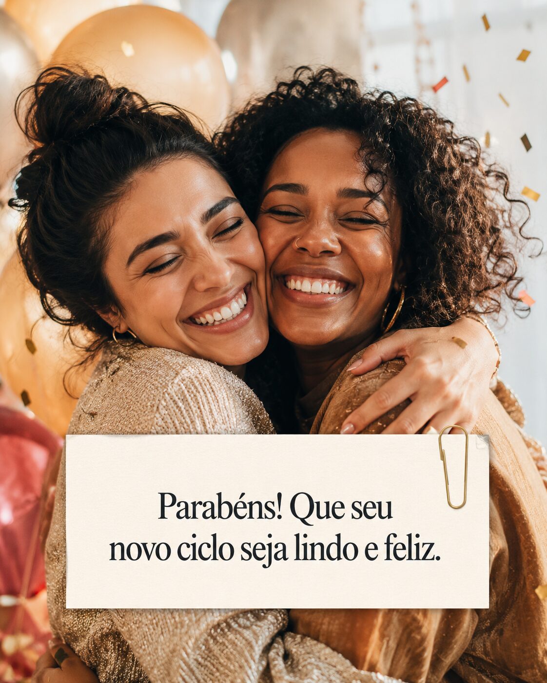 Casal sorrindo e se abraçando enquanto segura um bolo de aniversário com uma vela acesa, em um ambiente aconchegante